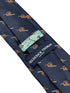navy dark blue tie with cannon gunners artillery design
